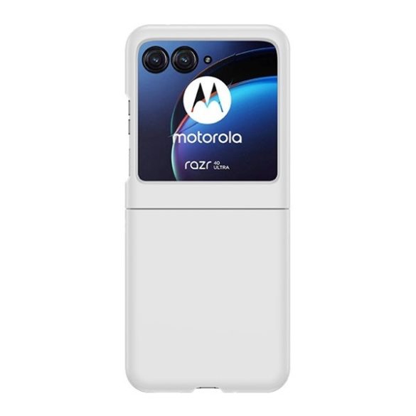 Motorola Razr 40 Ultra, Műanyag hátlap védőtok, fehér