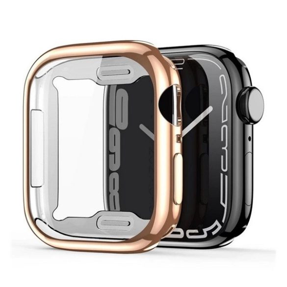 Apple Watch 4-6, SE, SE (2022) (40 mm), Szilikon védőkeret, közepesen ütésálló, szíj nélkül, Dux Ducis Samo, vörösarany