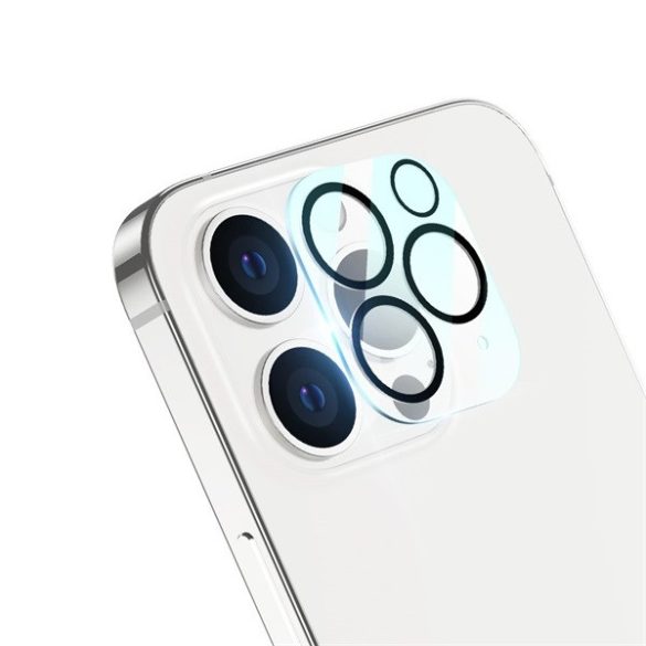 Apple iPhone 13 Pro / 13 Pro Max, Kamera lencsevédő fólia, ütésálló fólia, Tempered Glass (edzett üveg), ESR, átlátszó