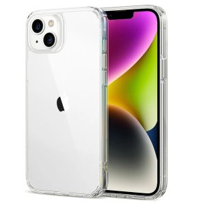 Apple iPhone 14 Plus, Műanyag hátlap védőtok, közepesen ütésálló, légpárnás sarok, ESR Krystec, átlátszó