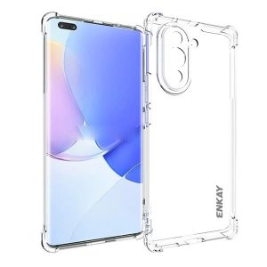 Huawei Nova 10 Pro, Szilikon tok, közepesen ütésálló, légpárnás sarok, Enkay, átlátszó