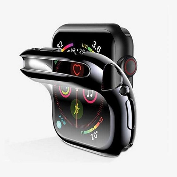 Apple Watch 4-6, SE, SE (2022) (40 mm), Szilikon védőkeret, ultravékony, szíj nélkül, Usams, fekete