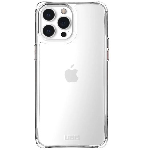Apple iPhone 13 Pro Max, Műanyag hátlap védőtok, szilikon belső, közepesen ütésálló, UAG Plyo, áttetsző