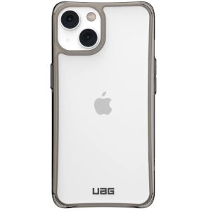 Apple iPhone 14, Műanyag hátlap védőtok, szilikon belső, közepesen ütésálló, UAG Plyo, áttetsző/szürke
