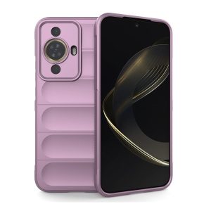 Huawei Nova 11, Szilikon tok, közepesen ütésálló, 3D minta, lila