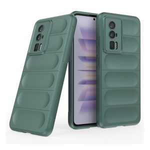 Xiaomi Redmi K60 / K60 Pro / Poco F5 Pro, Szilikon tok, közepesen ütésálló, 3D minta, világosszürke