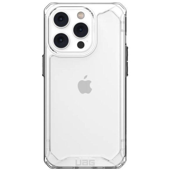 Apple iPhone 14 Pro, Műanyag hátlap védőtok, szilikon belső, közepesen ütésálló, UAG Plyo, áttetsző