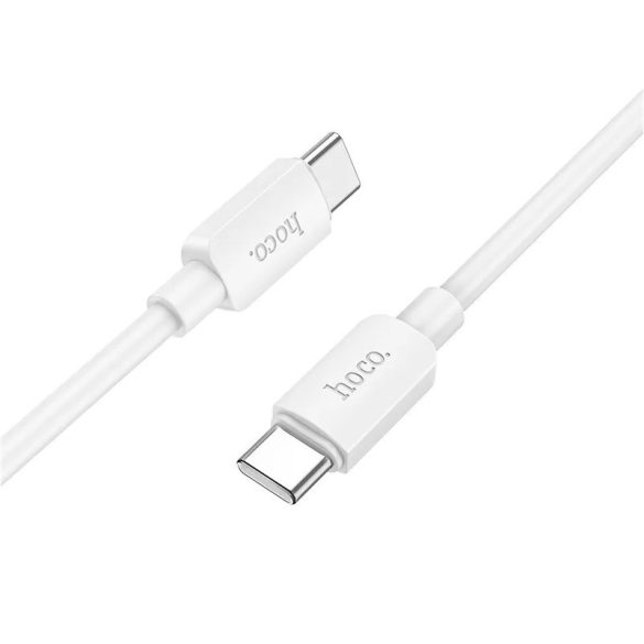 USB Type-C töltő- és adatkábel, USB Type-C, 100 cm, 5000 mA, 100W, gyorstöltés, PD, Hoco X96 Hyper, fehér