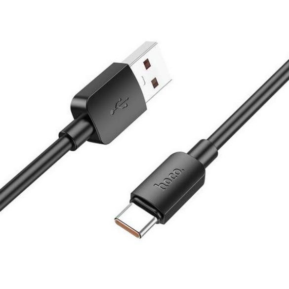 USB töltő- és adatkábel, USB Type-C, 100 cm, 3000mA, 27W, gyorstöltés, PD, QC, Hoco X96 Hyper, fekete