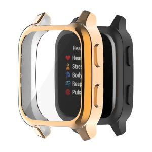 Garmin Venu Sq 2, Szilikon védőkeret, közepesen ütésálló, szíj nélkül, fémhatású, vörösarany