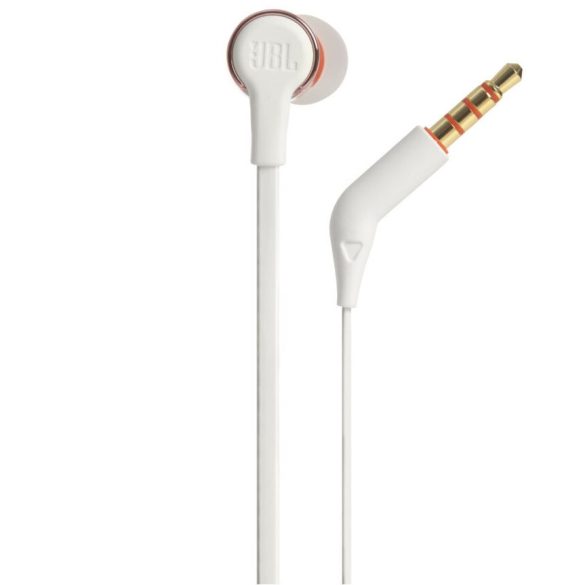 Vezetékes sztereó fülhallgató, 3.5 mm, mikrofon, funkció gomb, JBL Tune 210, vörösarany