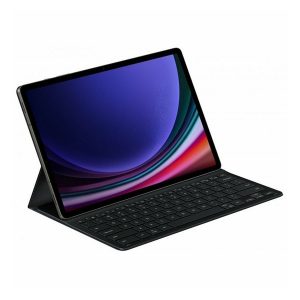 Samsung Galaxy Tab S9 11.0 SM-X710 / X716B, Bluetooth billentyűzetes mappa tok, ultravékony, stand, érintőceruza tartó, Samsung Book Cover Slim, fekete, gyári