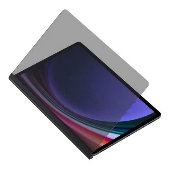 Samsung Galaxy Tab S9 Plus 12.4 SM-X810 / X816B, Kijelzővédő fólia (az íves részre NEM hajlik rá!), betekintés elleni védelem, mágneses rögzítés, Samsung Privacy Screen, Clear Prémium, gyári