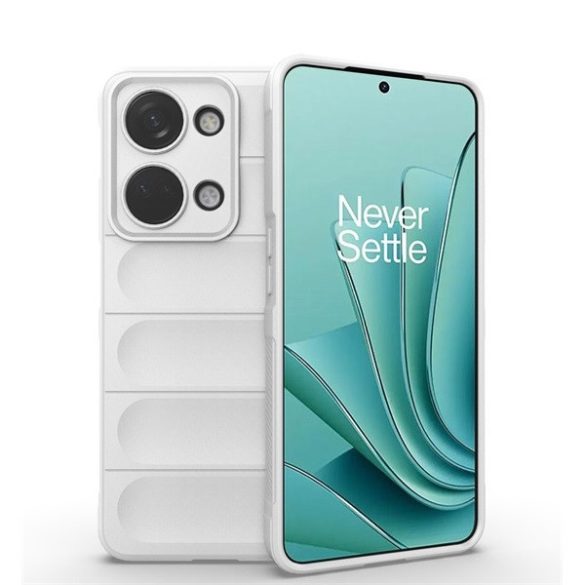 OnePlus Nord 3, Szilikon tok, közepesen ütésálló, 3D minta, fehér