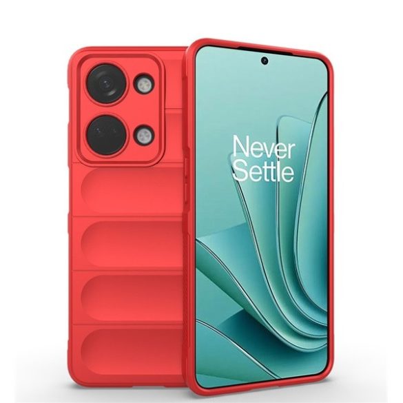 OnePlus Nord 3, Szilikon tok, közepesen ütésálló, 3D minta, piros