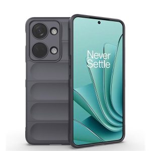 OnePlus Nord 3, Szilikon tok, közepesen ütésálló, 3D minta, sötétszürke