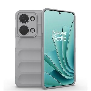 OnePlus Nord 3, Szilikon tok, közepesen ütésálló, 3D minta, világosszürke