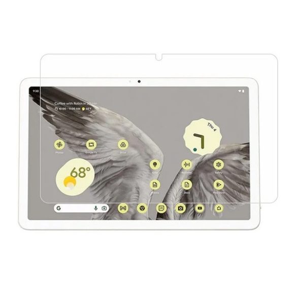 Google Pixel Tablet (10.95), Kijelzővédő fólia, ütésálló fólia, Tempered Glass (edzett üveg), Clear