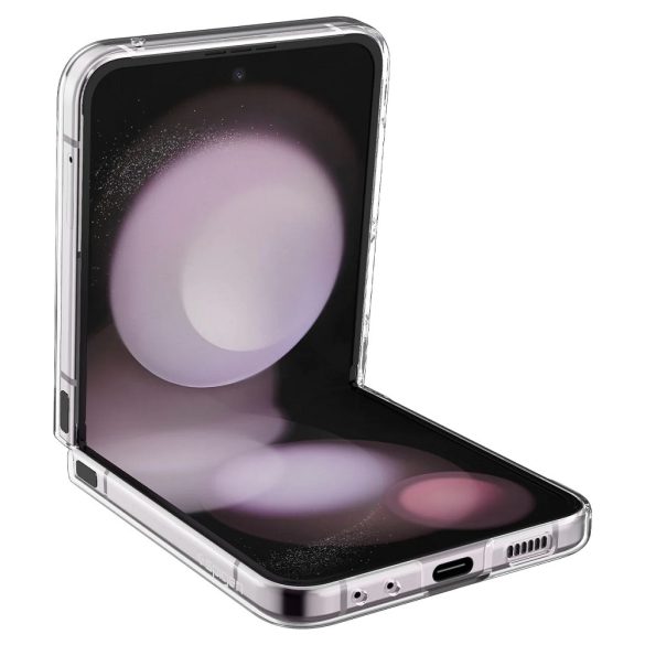 Samsung Galaxy Z Flip5 SM-F731B, Műanyag hátlap védőtok, Spigen Airskin, ultravékony, átlátszó