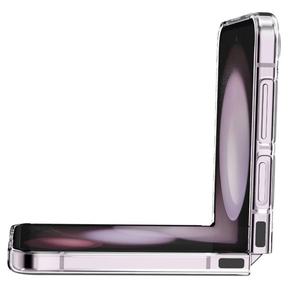 Samsung Galaxy Z Flip5 SM-F731B, Műanyag hátlap védőtok, Spigen Airskin, ultravékony, átlátszó