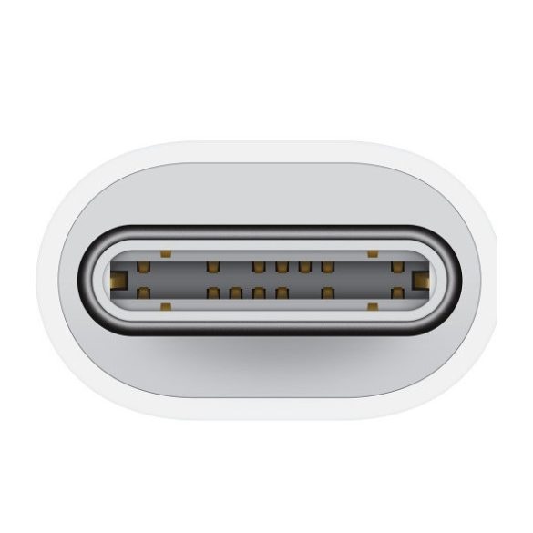 Adapter kábel, átalakító, USB Type-C - Lightning, Apple, fehér, gyári