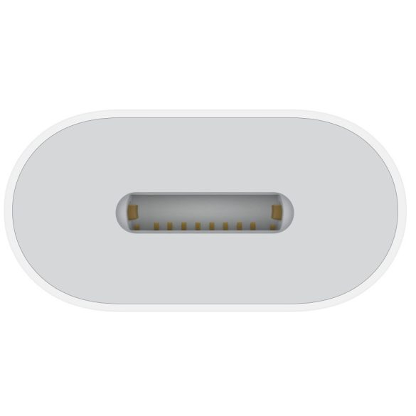 Adapter kábel, átalakító, USB Type-C - Lightning, Apple, fehér, gyári