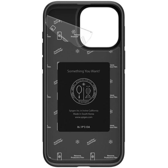 Apple iPhone 15 Pro Max, Műanyag hátlap védőtok + szilikon keret, közepesen ütésálló, légpárnás sarok, Spigen Cryo Armor, kék