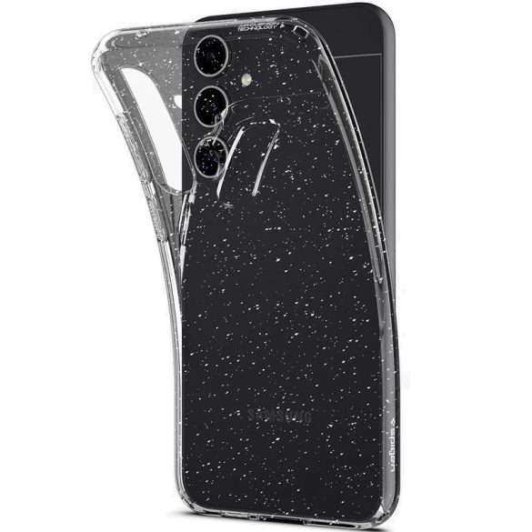 Samsung Galaxy S23 FE SM-S711, Szilikon tok, Spigen Liquid Crystal Glitter, átlátszó