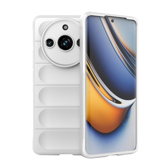 Realme 11 Pro / 11 Pro Plus, Szilikon tok, közepesen ütésálló, 3D minta, fehér