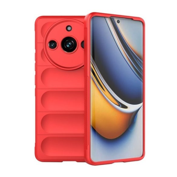 Realme 11 Pro / 11 Pro Plus, Szilikon tok, közepesen ütésálló, 3D minta, piros