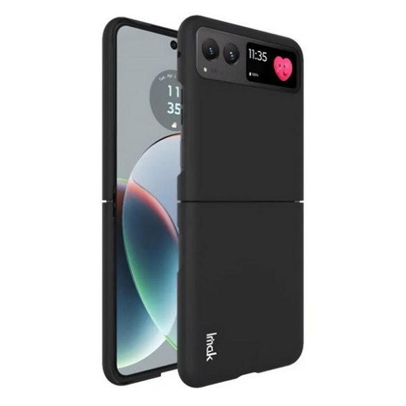 Motorola Razr 40, Műanyag hátlap védőtok, IMAK, fekete