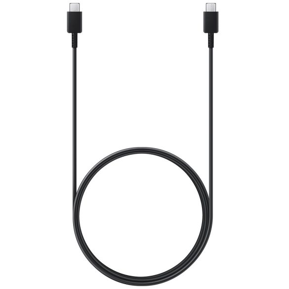 USB Type-C töltő- és adatkábel, USB Type-C, 180 cm, 3000 mA, gyorstöltés, Samsung, fekete, gyári