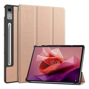 Lenovo Tab P12 (12.7) TB-370, mappa tok, Trifold, vörösarany