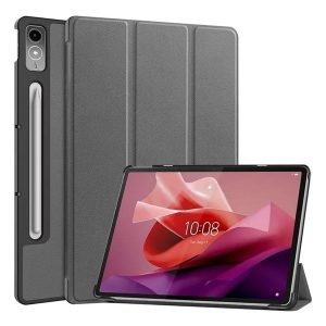 Lenovo Tab P12 (12.7) TB-370, mappa tok, Trifold, sötétszürke