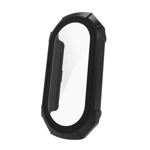 Xiaomi Mi Smart Band 8 / 9, Műanyag védőkeret, közepesen ütésálló, szíj nélkül, fekete