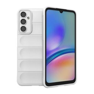 Samsung Galaxy A05s SM-A057F, Szilikon tok, közepesen ütésálló, 3D minta, fehér