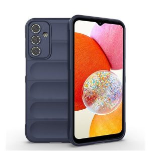 Samsung Galaxy A15 4G / A15 5G SM-A155F / A156B, Szilikon tok, közepesen ütésálló, 3D minta, sötétkék