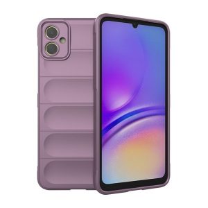 Samsung Galaxy A05 SM-A055F, Szilikon tok, közepesen ütésálló, 3D minta, lila