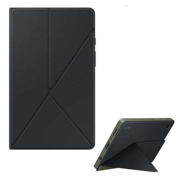 Samsung Galaxy Tab A9 (8.7) SM-X110 / X115, mappa tok, mágneses, Origami Smart Case, Samsung Book Cover, fekete, gyári