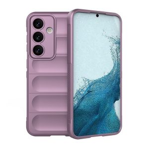 Samsung Galaxy S24 Plus SM-S926, Szilikon tok, közepesen ütésálló, 3D minta, lila