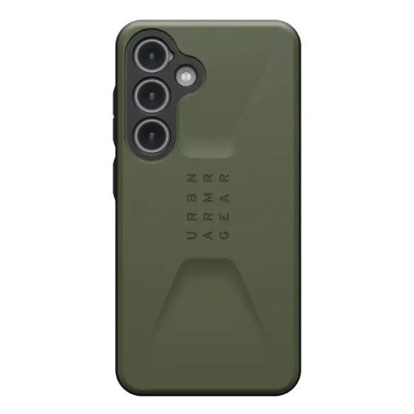 Samsung Galaxy S24 SM-S921, Műanyag hátlap védőtok, szilikon belső, közepesen ütésálló, UAG Civilian, zöld