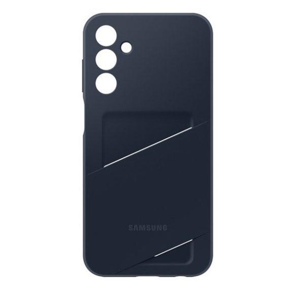 Samsung Galaxy A15 4G / A15 5G SM-A155F / A156B, Szilikon tok, kártyatartóval, sötétkék, gyári