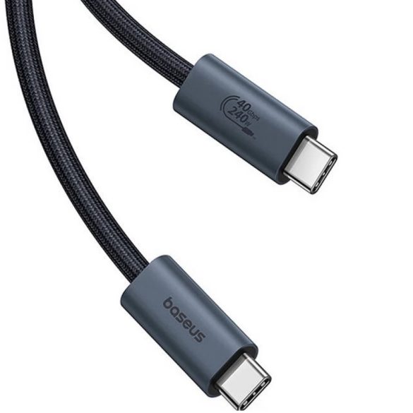 USB Type-C töltő- és adatkábel, USB Type-C, 100 cm, 240W, gyorstöltés, PD, QC, Baseus Flash Series 2, P10311803111-00, fekete