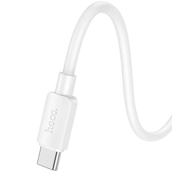 USB Type-C töltő- és adatkábel, USB Type-C, 25cm, 3000 mA, 60W, gyorstöltés, PD, QC, Hoco X96 Hyper, fehér