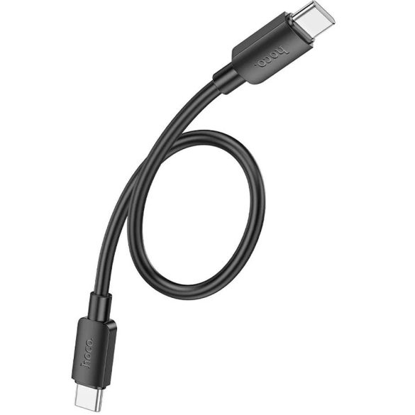 USB Type-C töltő- és adatkábel, USB Type-C, 25cm, 3000 mA, 60W, gyorstöltés, PD, QC, Hoco X96 Hyper, fekete