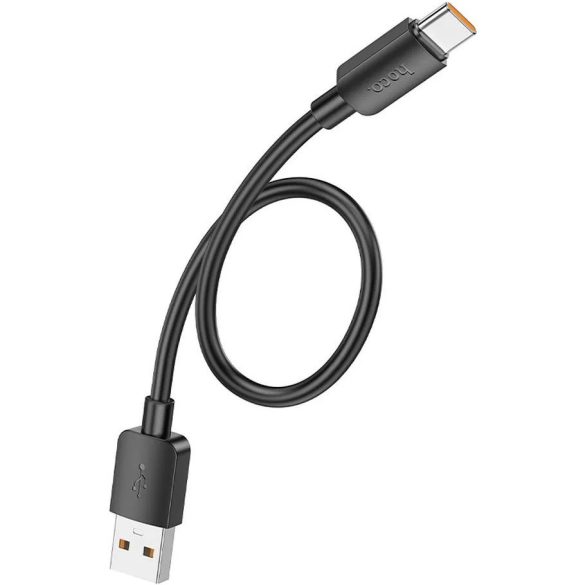 USB töltő- és adatkábel, USB Type-C, 25 cm, 6000mA, 100W, gyorstöltés, PD, QC, Hoco X96 Hyper, fekete