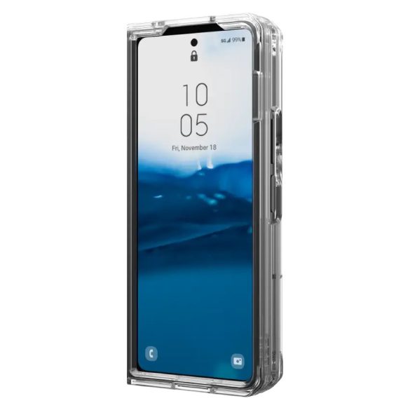 Samsung Galaxy Z Fold5 SM-F946B, Műanyag hátlap védőtok, szilikon belső, közepesen ütésálló, UAG Plyo, áttetsző