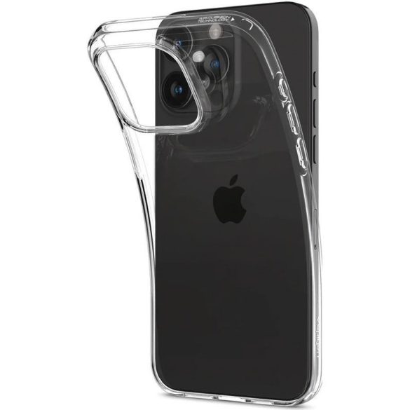 Apple iPhone 15 Pro, Szilikon tok, Spigen Crystal Flex, átlátszó