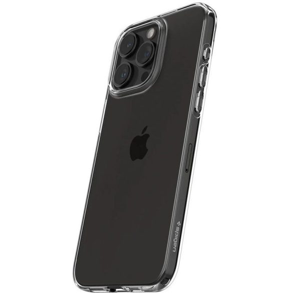 Apple iPhone 15 Pro, Szilikon tok, Spigen Crystal Flex, átlátszó