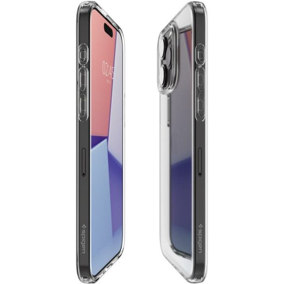 Apple iPhone 15 Pro, Szilikon tok, Spigen Crystal Flex, átlátszó